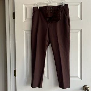 White House Black Market The Slim Ankle Brown dress pants Size 12